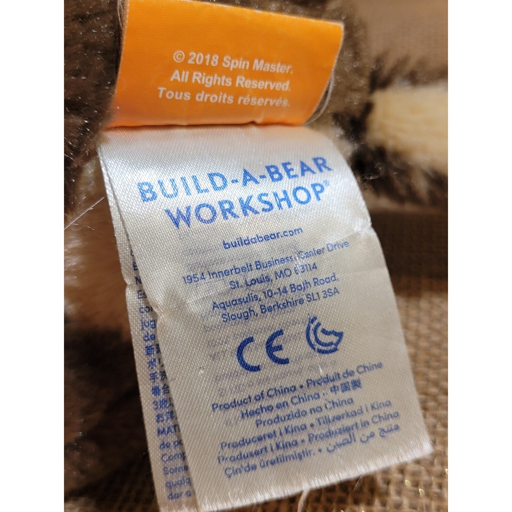 Nickelodeon Paw Patrol Chase Build‎ A Bear Workshop Plush BAB Dog Stuffed Animal - Picture 5 of 6